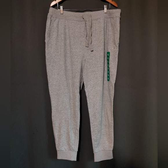 Fila Basic Women's Unisex Light Gray Joggers Size XL NWOT - Picture 1 of 7